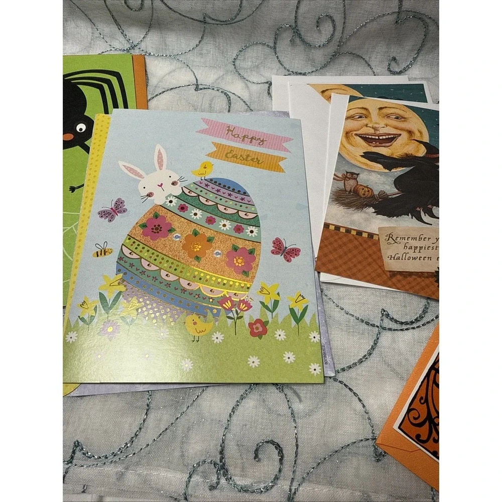 Holiday‎ Cards, Lot Of 7 With Envelopes